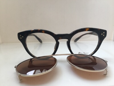 Mike Nuosl M327玳瑁色复古板材眼镜夹片太阳镜套镜