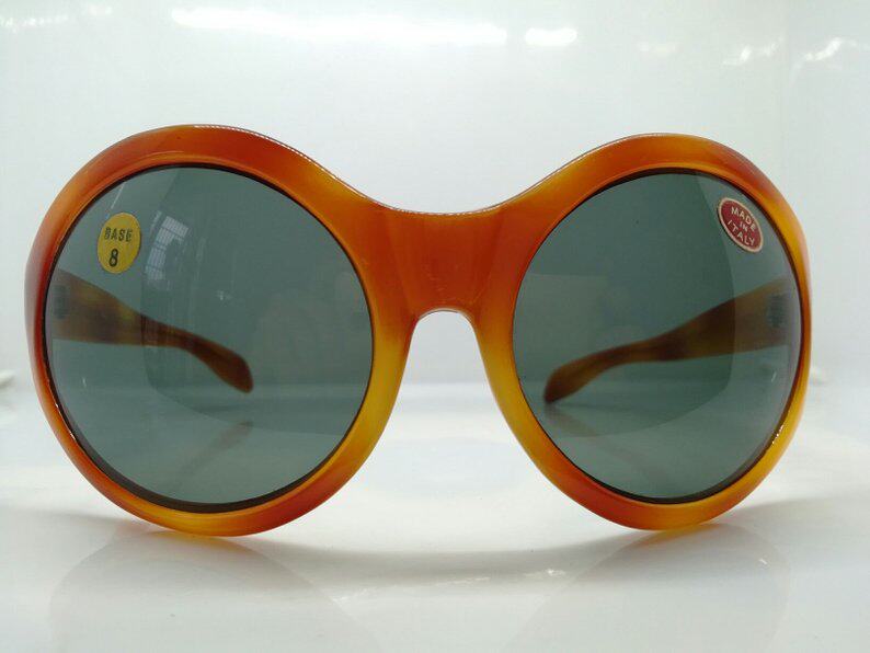 vintage 70年代 女士 太阳镜  个性墨镜 意大利