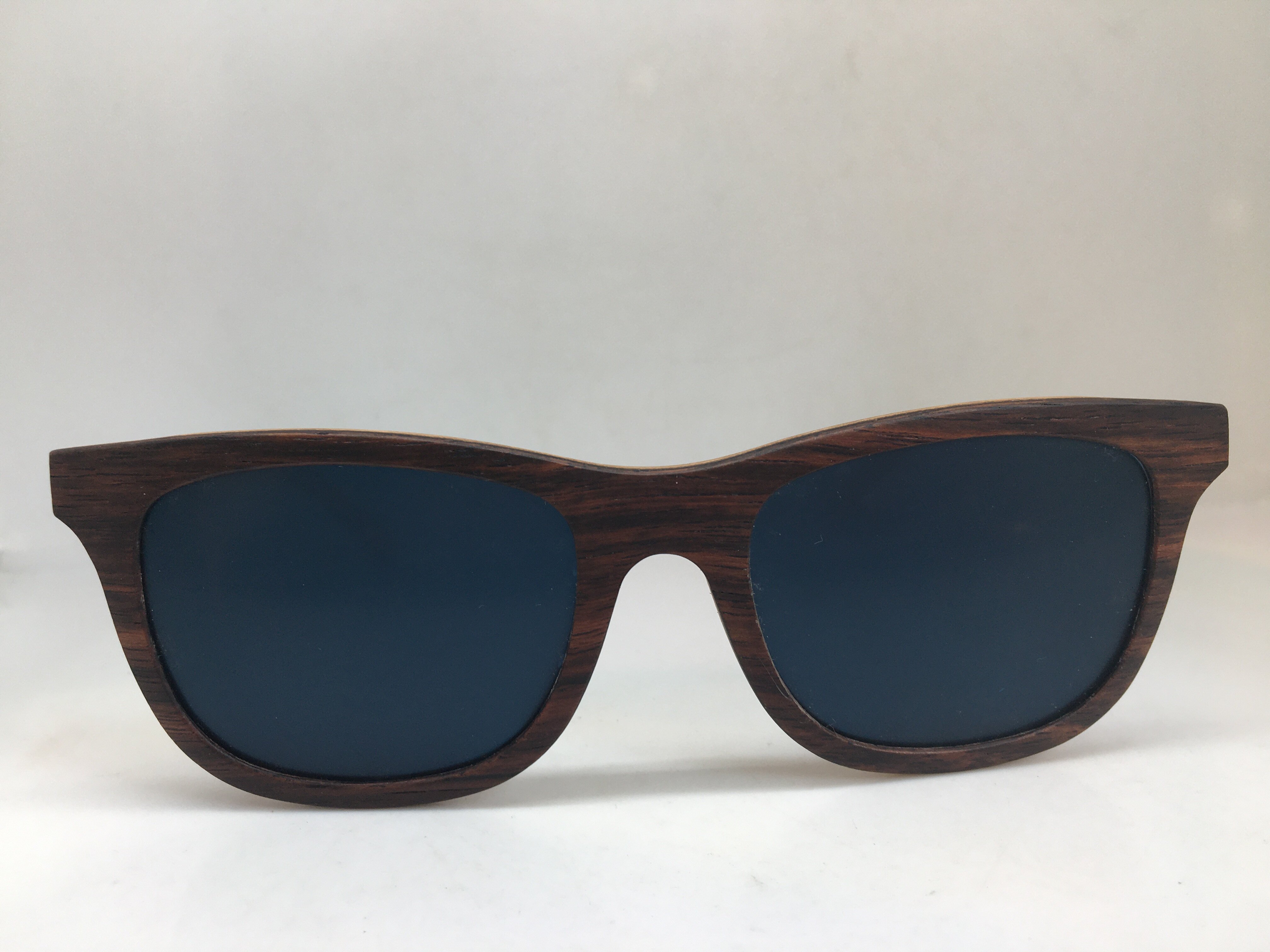 Nevmos棕色实木框架太阳镜偏光墨镜