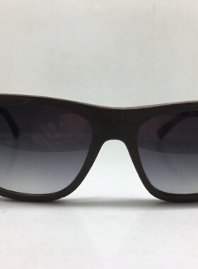 VULK EYEWEAR WILD AMERICA 深棕色仿木方形太阳镜墨镜