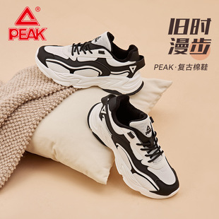匹克运动鞋男鞋冬季新款加绒棉鞋低帮复古老爹鞋休闲鞋保暖鞋子男