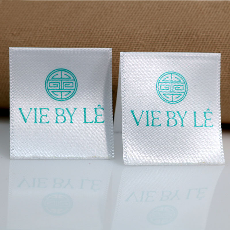 现货批发中英文洗水标彩色家纺服装印唛订做内衣缎带水洗唛定做