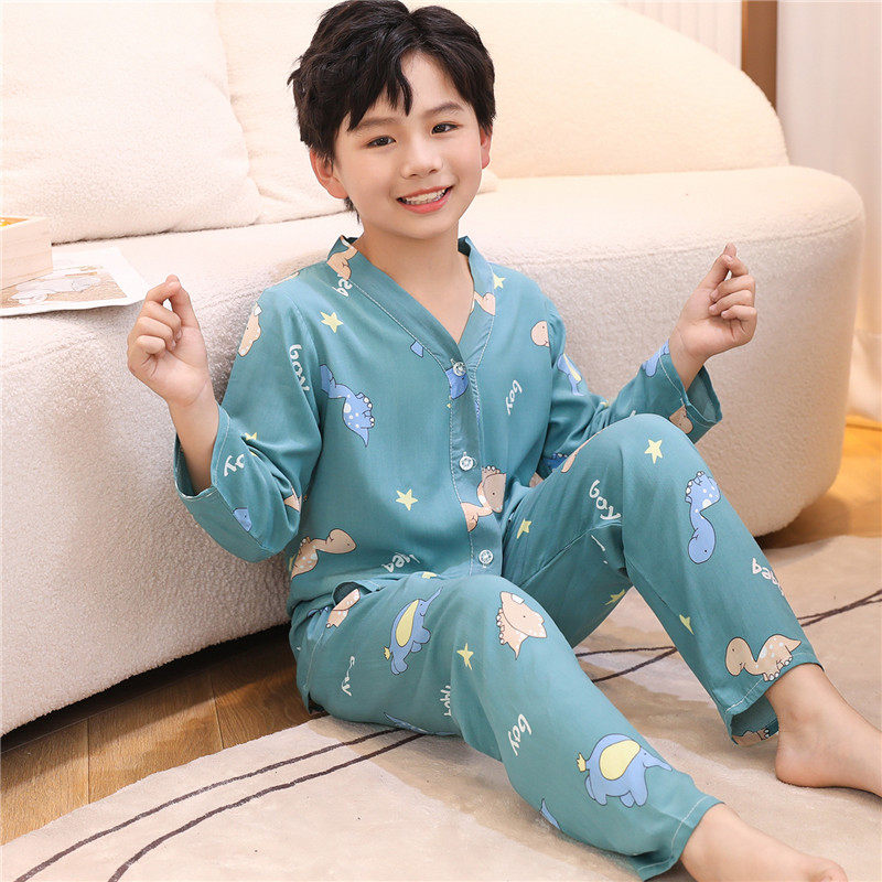 睡衣绵绸家居服卡通夏季