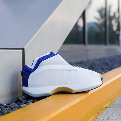 Adidas/阿迪达斯 CRAZY 1 KOBE科比白蓝黄湖人配色篮球鞋 IG3734