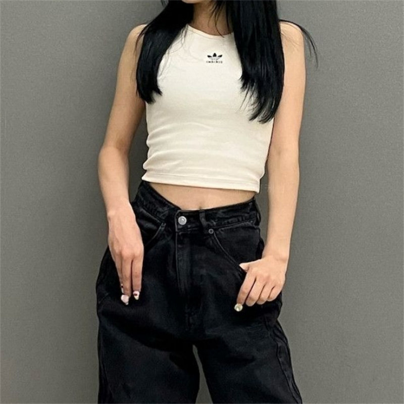 Adidas/阿迪达斯 Essentials Rib Tank Top 修身圆领背心 IJ8257