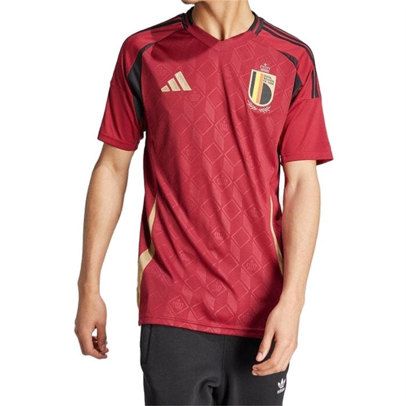 Adidas/阿迪达斯 欧洲杯 比利时队球迷版男子足球短袖T恤 IQ0769