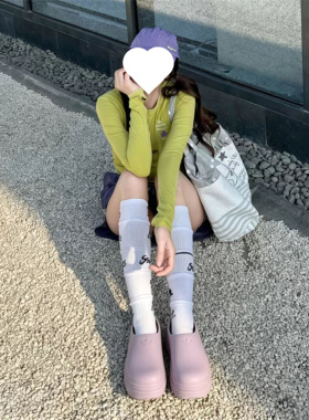 Adidas/阿迪达斯 三叶草女子 厨师厚底增高休闲穆勒凉拖鞋 IF6972