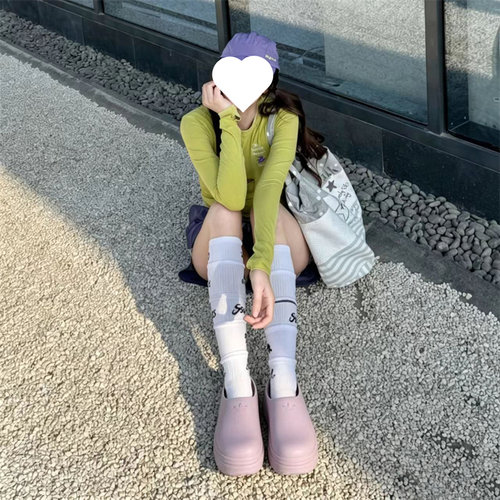 Adidas/阿迪达斯 三叶草女子 厨师厚底增高休闲穆勒凉拖鞋 IF6972