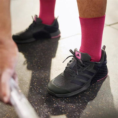 Adidas/阿迪达斯 Dropset 3 黑绿粉色 运动健身训练休闲鞋 ID8630