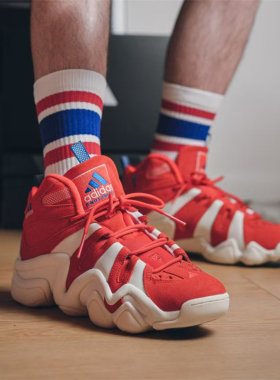 Adidas/阿迪达斯 Crazy 8 科比8 红白 经典高帮实战篮球鞋 IG3739