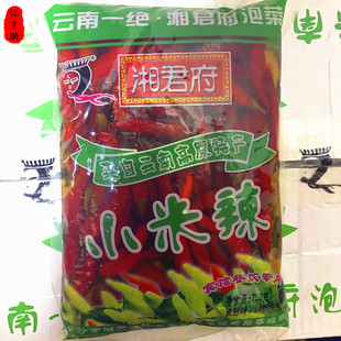 湘君府泡椒红米辣小米辣750克/袋 小米椒野山椒泡菜水四川泡椒