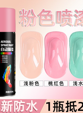 粉色自喷漆粉红色电动车手摇喷漆