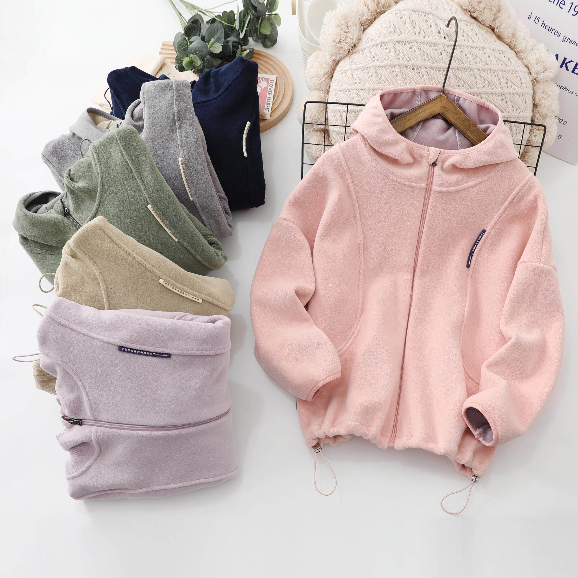 2457中大童奥粒绒外套户外儿童外套加绒男女童校服内搭外套春款