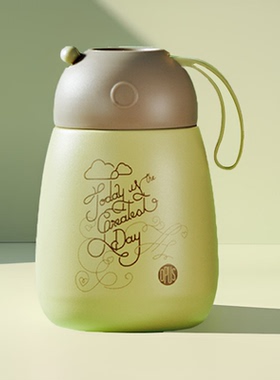 OPUS虎年保温杯女便携水杯316不锈钢大肚儿童小巧迷你可爱高颜值