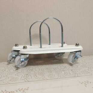 电热油汀配件水暖钢二柱万向轮电热油汀脚轮底座水暖气片油丁轱辘