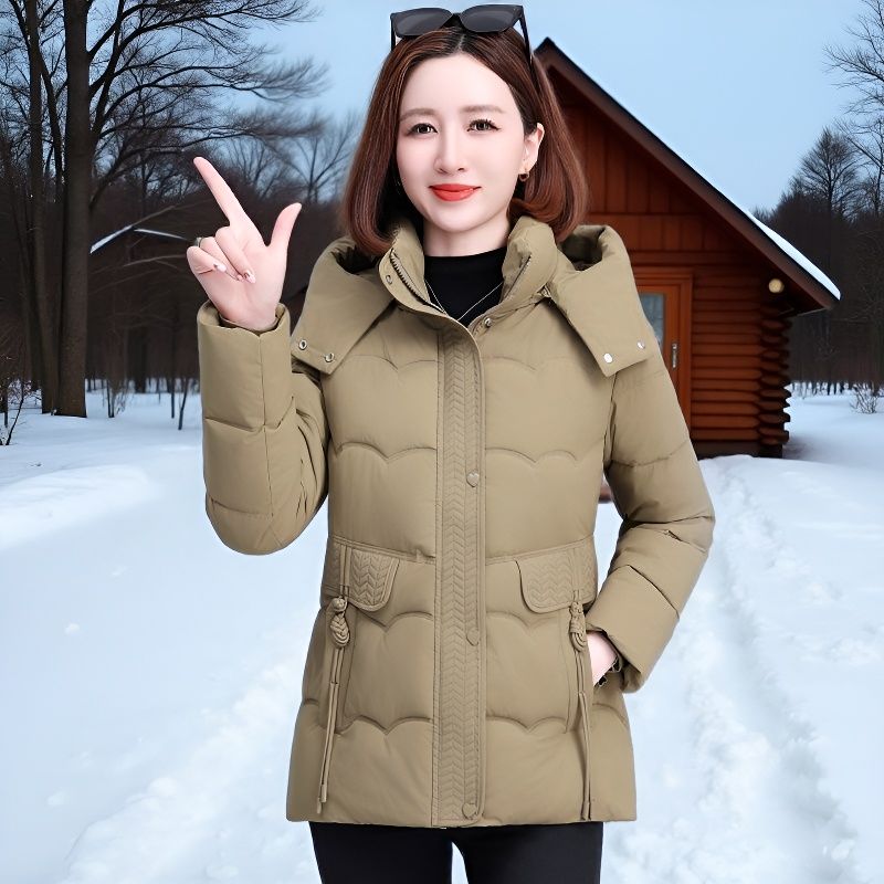休闲洋气冬装羽绒棉服女短款修身棉衣/棉服