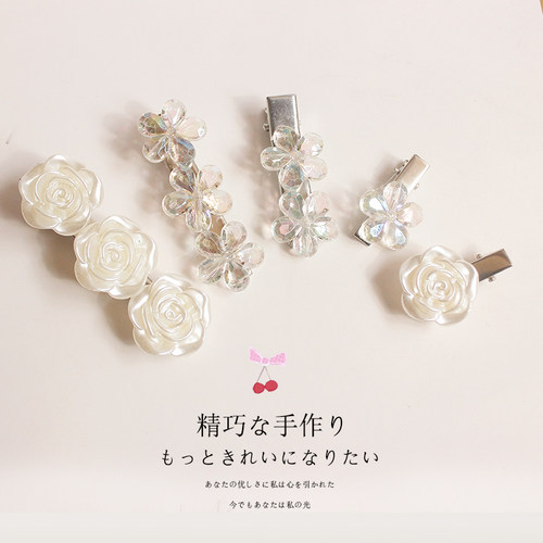 发夹清新可爱发饰山茶花