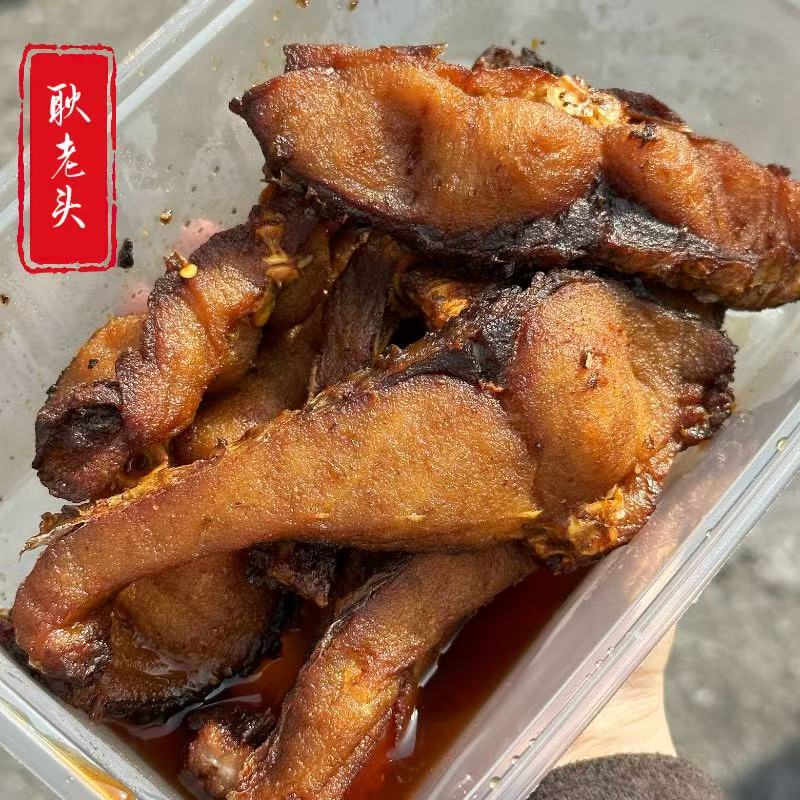 苏州特产耿老头招牌苏式熏鱼爆鱼每日现做一份400克顺丰冰袋保温