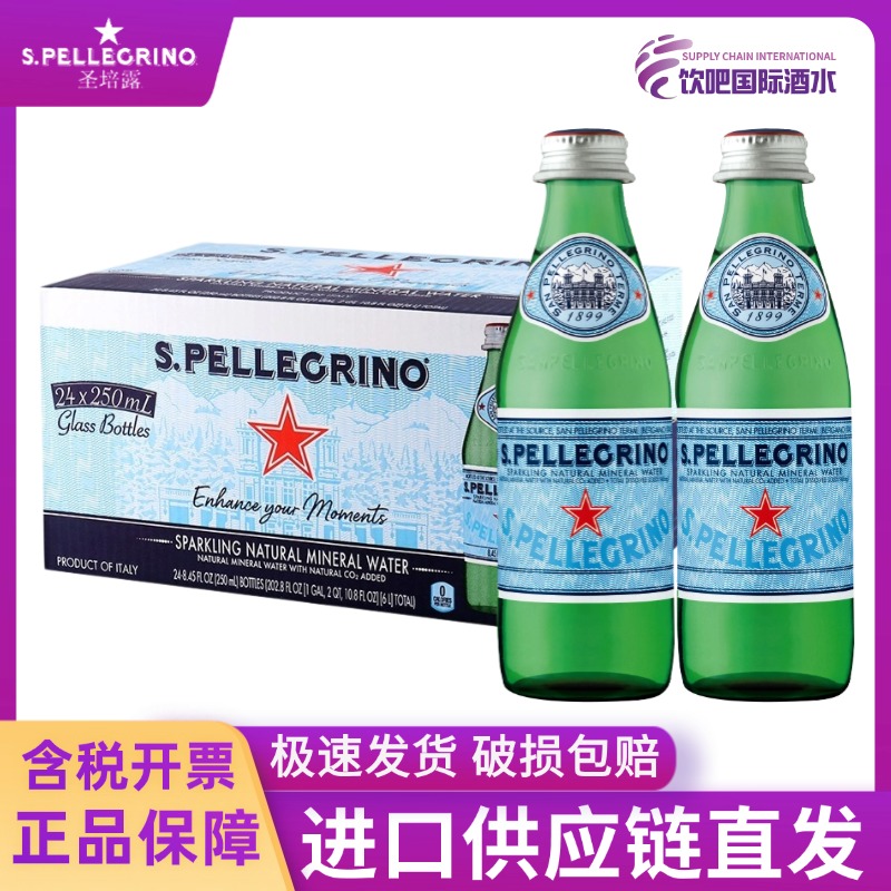 意大利进口250ml含气天然矿泉水