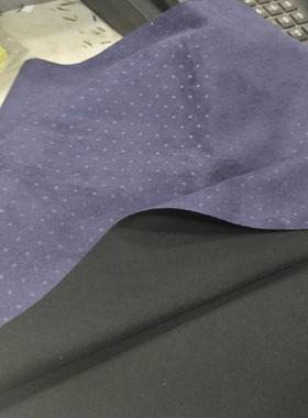 0.5米 床品沙发布料diy拼布复合双层加厚压花麂皮绒包边枕布紫色