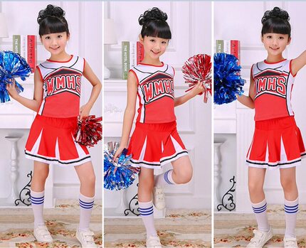 六一儿童啦啦操演出服装少儿健美操舞蹈裙幼儿啦啦队表演服男女童