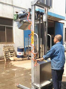 hoular好拉SUS304不锈钢手动堆高车油桶翻转倒料车不锈钢电动叉车