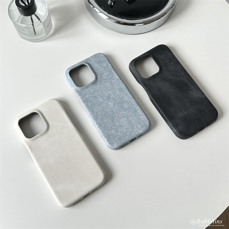 ins极简小众复古风做旧牛仔适用18苹果iphone17promax手机壳16pro新款15侣全包13防摔14保护壳