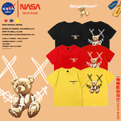 RickyisClownRiC小丑袁冰妍同款 小熊drew笑脸印花儿童短袖 T恤潮