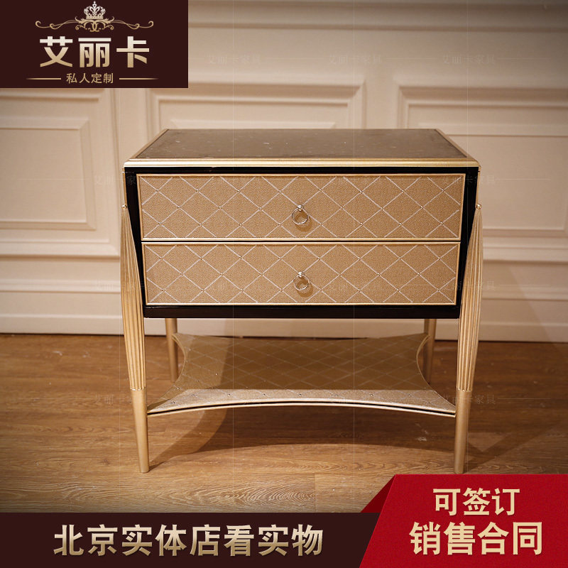 亚历山大家具英式床头柜欧式实木收纳柜法式床边柜经济型储物柜,住宅家具,床头柜,淘宝优惠券,粉丝福利购,淘宝优惠卷