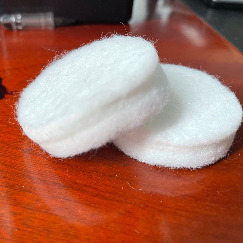 1公分初效吸油棉毛毡油烟吸附棉 PCB过滤棉 精油过滤棉过滤网圆形