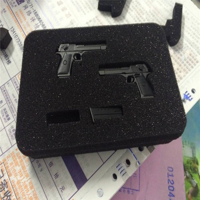 一体成型定制防尘抗衰防震黑色海绵包装内衬切片薄厚定做胶带厂家