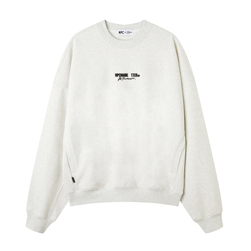 NPC潮牌李晨nic2024美式卫衣男士上衣情侣装潮ins字母印花卫衣