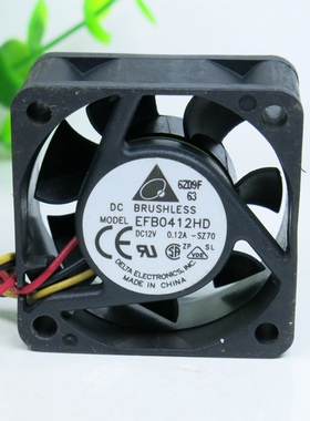 Delta/台达 EFB0412HD 4020 4CM 12V  0.12A双滚珠交换机测速风扇