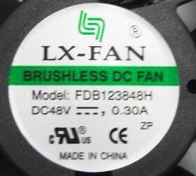 FDB123848H 全新原装LX-FAN变频器风机 1238 48V 0.30A仪表风扇