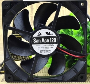 9S1212F404 12CM 厘米 Sanyo 0.19A 12025 DC12V 1静音风扇 三洋