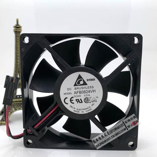 全新正品DELTA台达 AFB0824SH/VH/HH/EHE 24V 8025变频器散热风扇