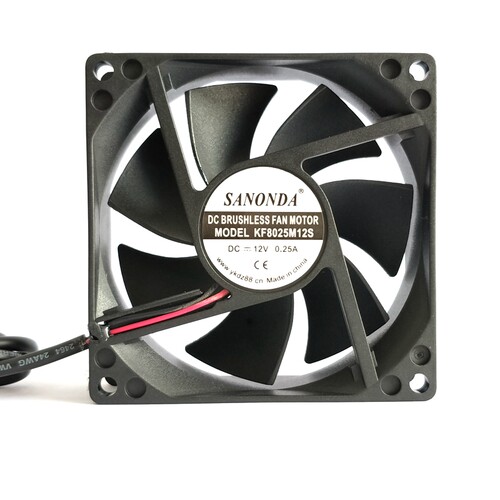 SANONDA 8CM/8厘米8025 5V/12V静音风扇 电脑USB接头机箱散热风扇
