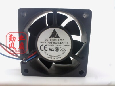 原装台达DELTA 6CM6厘米双滚珠风扇 6025 48V 0.10A AFB0648HH