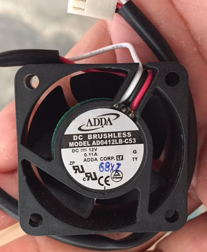 全新原装ADDA AD0412LB-C53 12V 0.11A 4CM 4020 3线 散热风扇