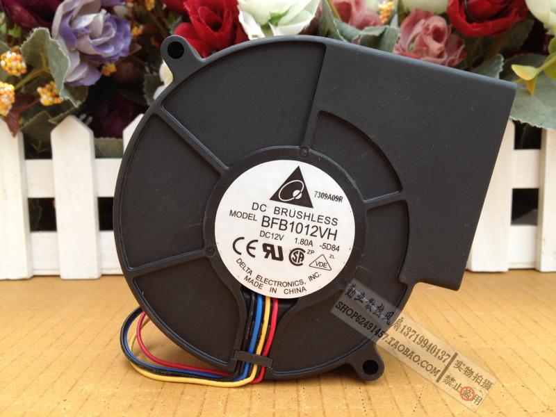 台达DELTA 9733涡轮离心风扇 鼓风机 BFB1012VH 12V 1.80A 大风量