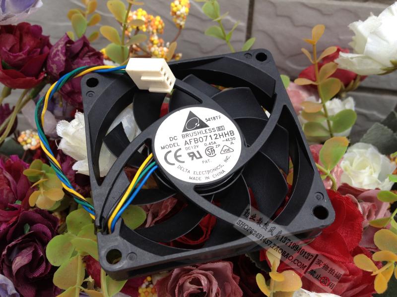 Delta/台达 7015 7cm/厘米 12V 0.45A CPU双滚珠风扇 AFB0712HHB