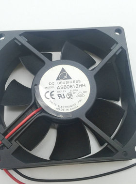 台达 ASB0812HH 8025 12V 0.30A 8cm 电动车充电器 电脑电源 风扇