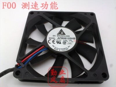 台达 AFB0812SHB 12V 0.4A 8cm8015 超薄大风量带测速风扇