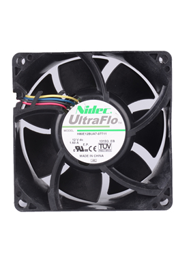 NIDEC高转速大风力散热风扇H80E12BUA7-07T118038 12V1.6A PWM风