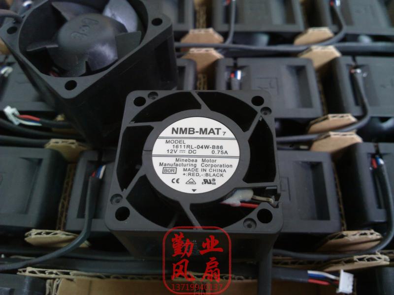 全新 日本NMB 4028 4CM高转速暴力风扇12V 0.75A 1611RL-04W-B86