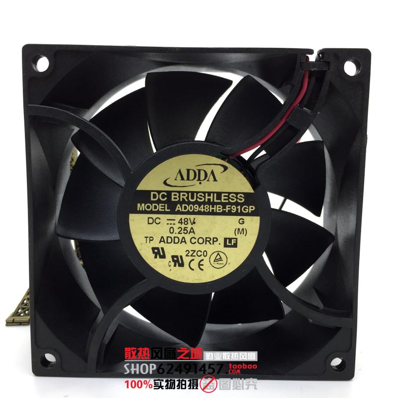 ADDA风扇AD0948HB-F91GP激光电源用9238/48V大风量带防堵转功能