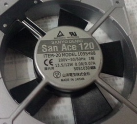 原装Sanyo三洋109S088 200V 13.5/12W 12CM12025铝框交流散热风扇