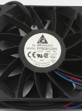 原装台达 FFB0812SH 8025 12V 0.60A 带测速/停转告警 大风量风扇