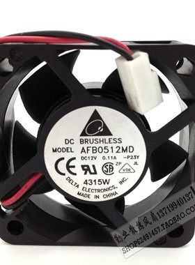 原装台达 5020双滚珠风扇 5CM服务器风扇 12V 0.11A AFB0512MD