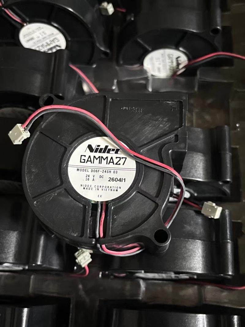 原装Nidec D06F-24SH 03 6025 6CM 24V 0.16A 鼓风机涡轮散热风扇